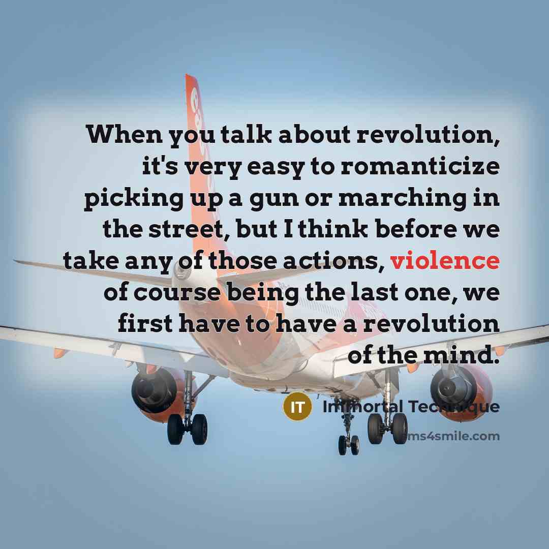 “When you talk about revolution, it's very easy to romanticize…” quote by Immortal Technique