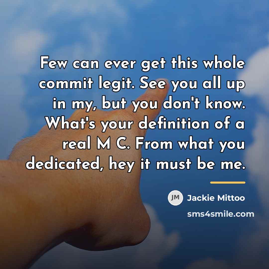 “Few can ever get this whole commit legit. See you…” quote by Jackie Mittoo