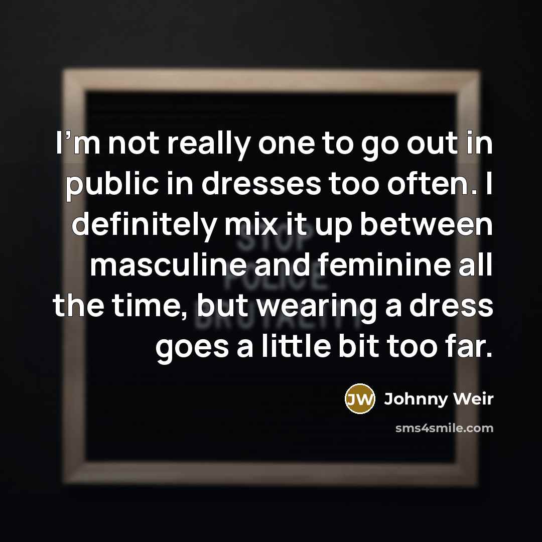 “I'm not really one to go out in public in…” quote by Johnny Weir