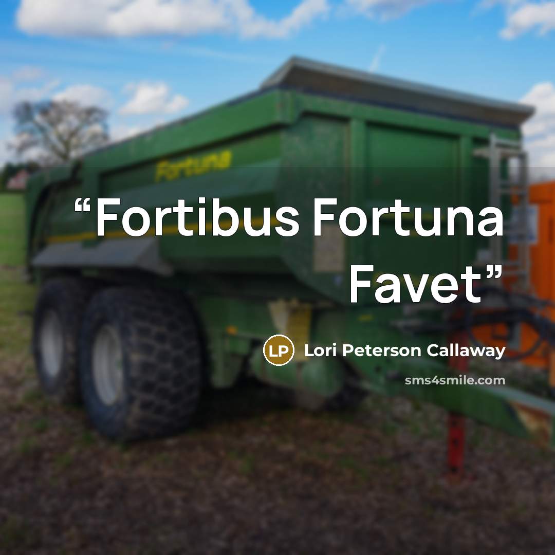 “Fortibus Fortuna Favet” quote by Lori Peterson Callaway