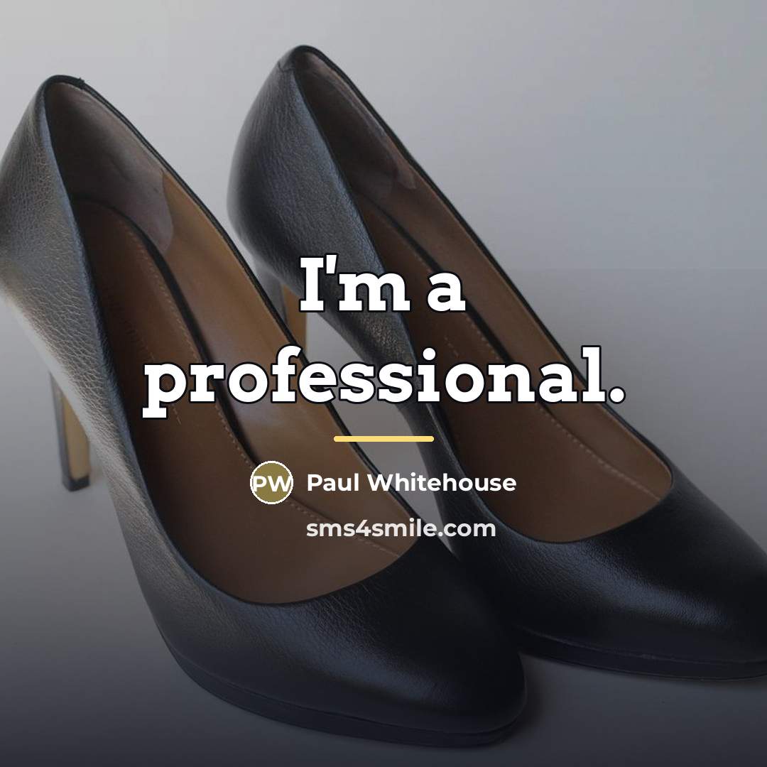 “I'm a professional.…” quote by Paul Whitehouse