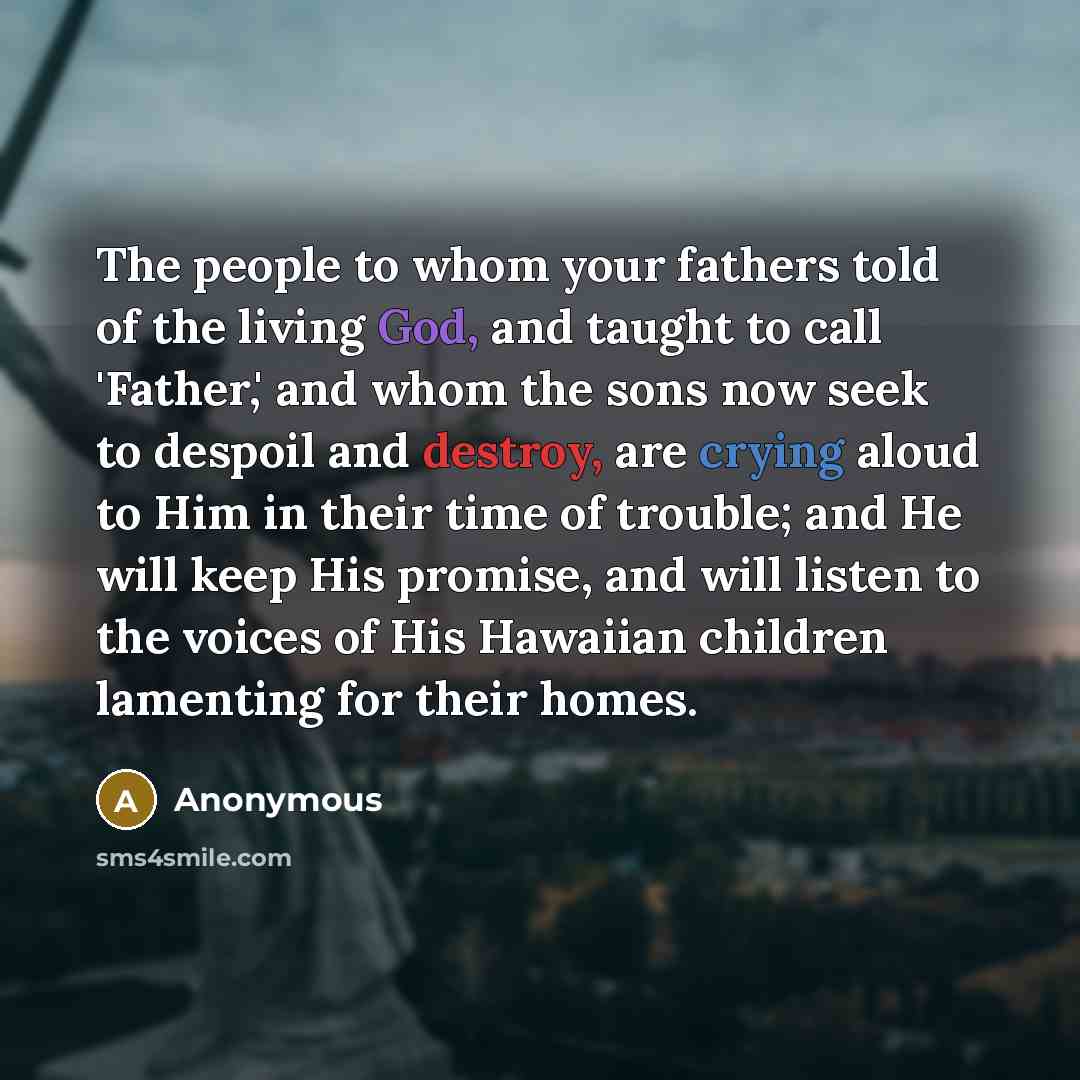 “The people to whom your fathers told of the living…” quote by Anonymous