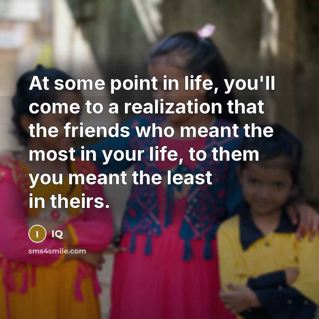 “At some point in life, you'll come to a realization…” quote by IQ