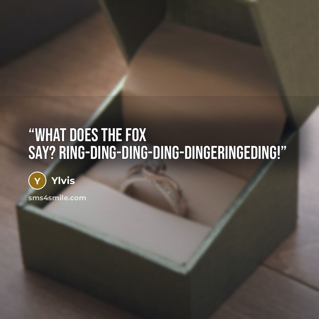 “What does the fox say? Ring-ding-ding-ding-dingeringeding!” quote by Ylvis