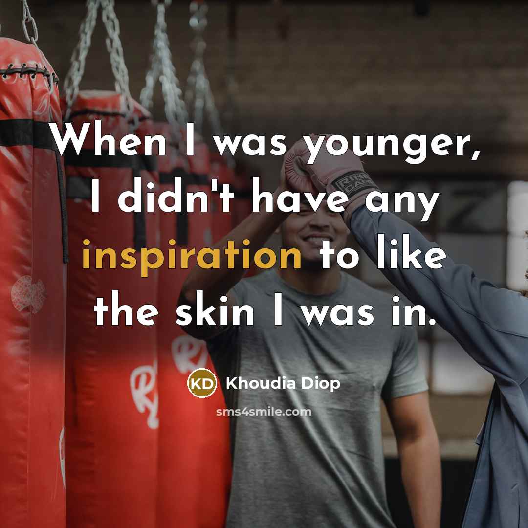 “When I was younger, I didn't have any inspiration to…” quote by Khoudia Diop