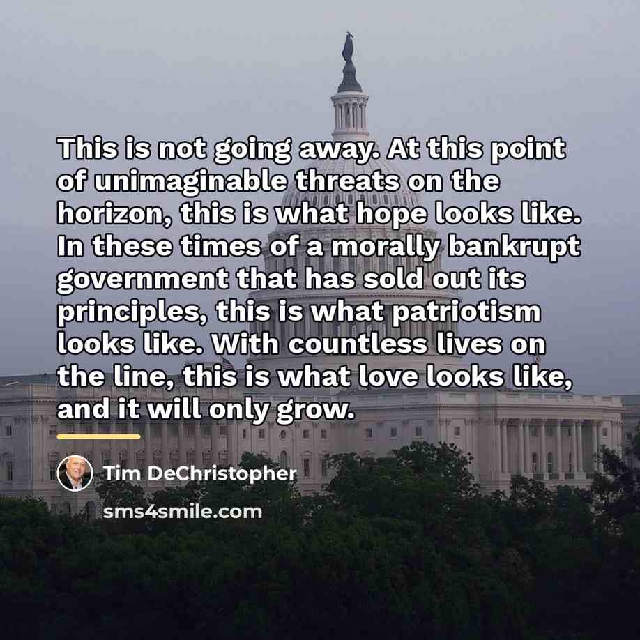 “This is not going away. At this point of unimaginable…” quote by Tim DeChristopher