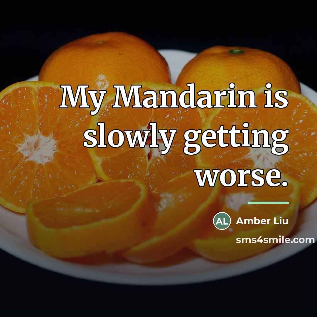 “My Mandarin is slowly getting worse.…” quote by Amber Liu