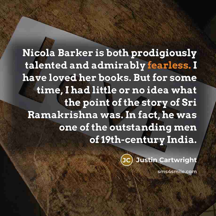 “Nicola Barker is both prodigiously talented and admirably fearless. I…” quote by Justin Cartwright