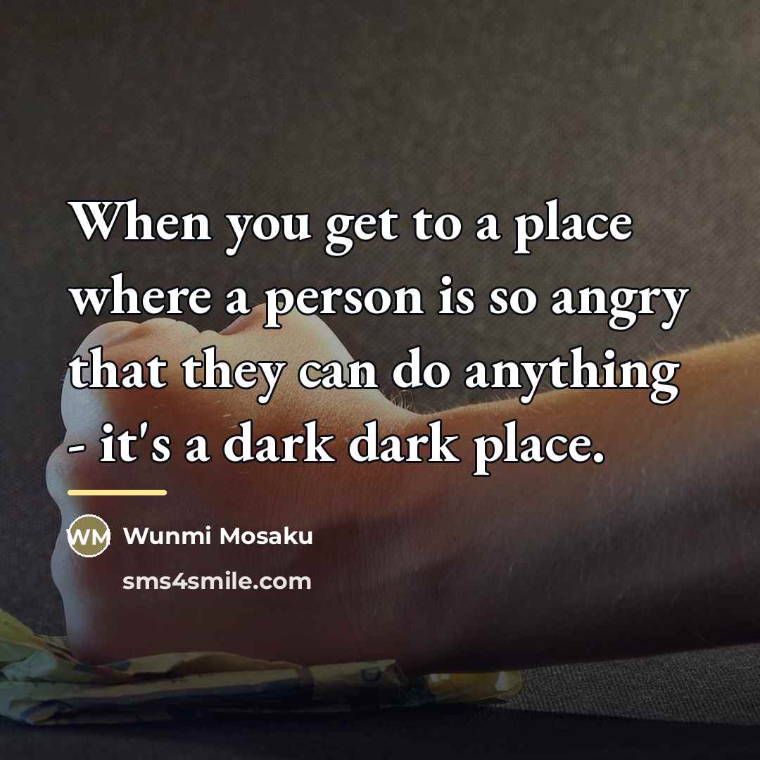 “When you get to a place where a person is…” quote by Wunmi Mosaku