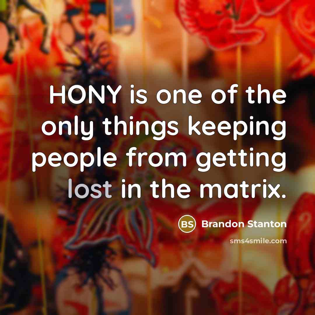 “HONY is one of the only things keeping people from…” quote by Brandon Stanton