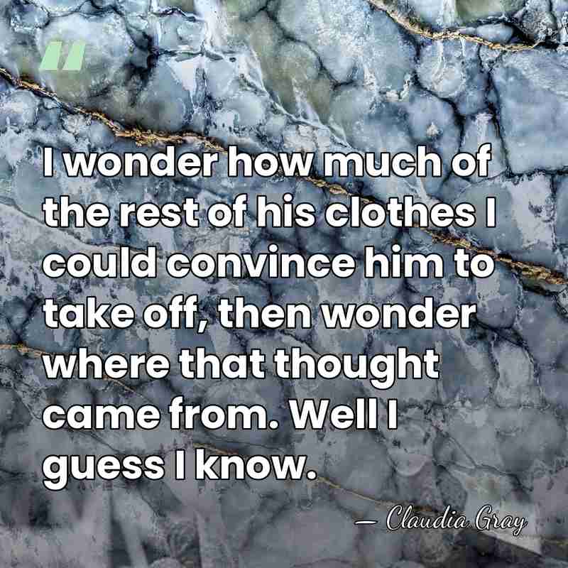 I wonder how much of the rest of his clothes I could&hellip; - Claudia Gray
