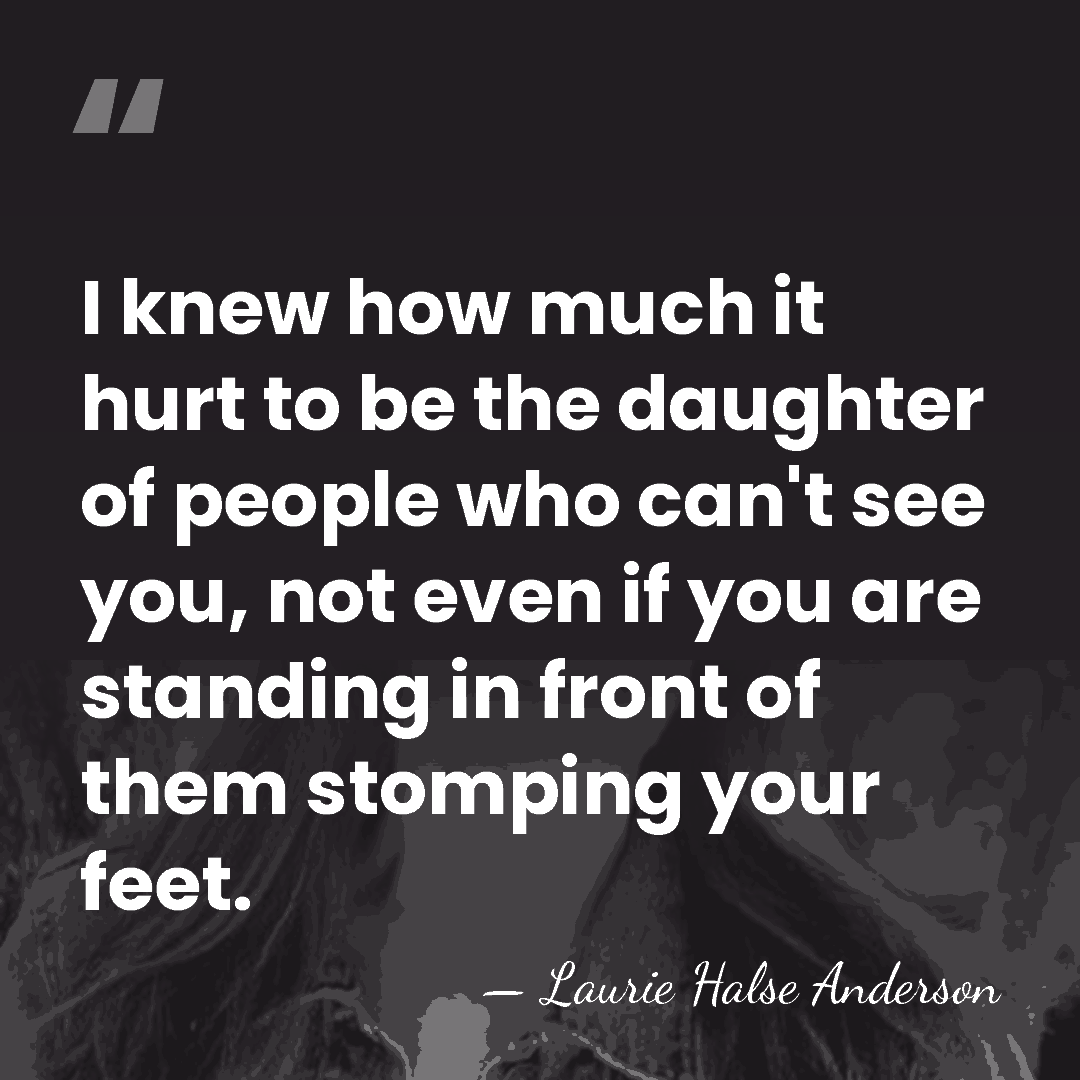I knew how much it hurt to be the daughter of people&hellip; - Laurie Halse Anderson