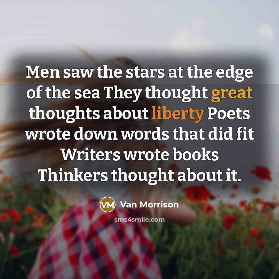 “Men saw the stars at the edge of the sea…” quote by Van Morrison