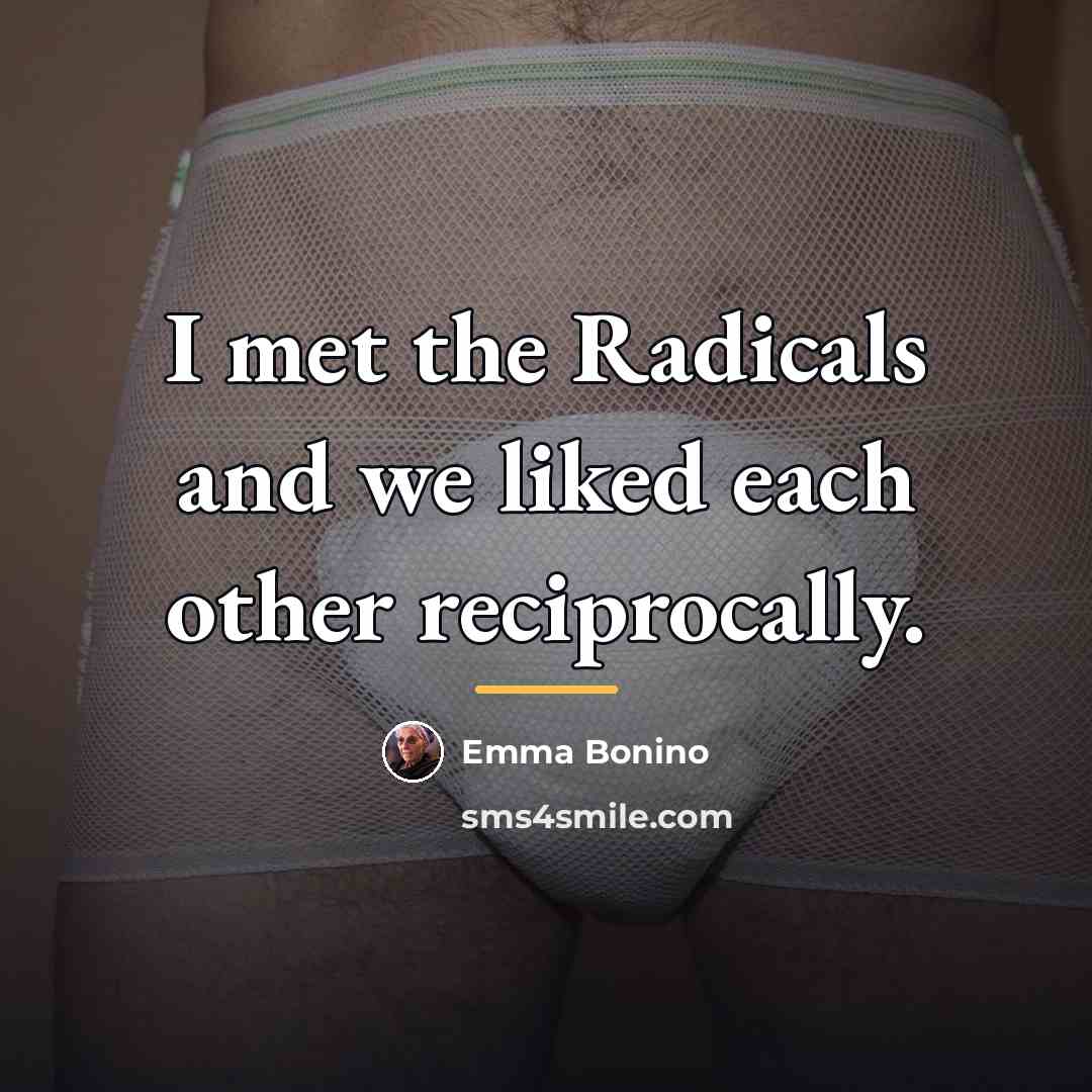 “I met the Radicals and we liked each other reciprocally.…” quote by Emma Bonino