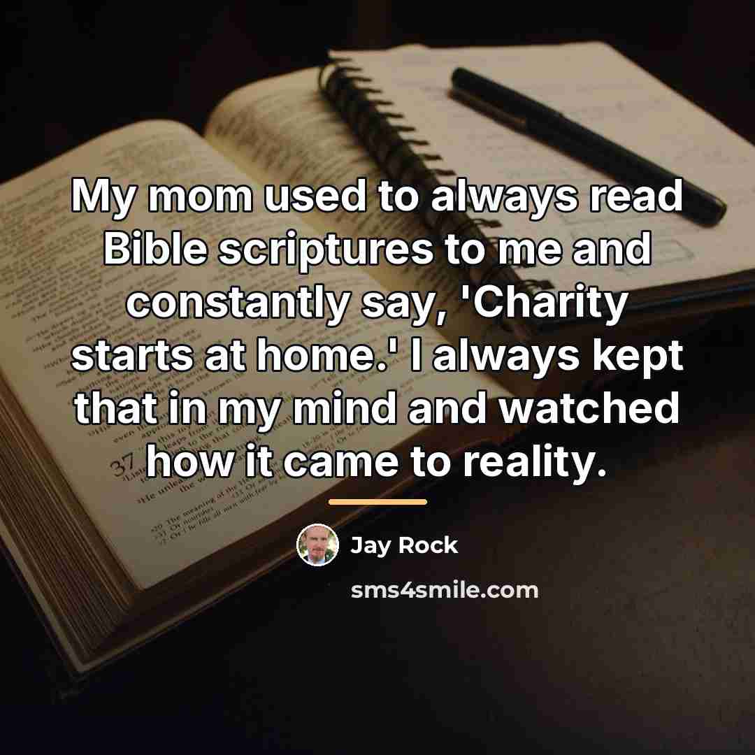 “My mom used to always read Bible scriptures to me…” quote by Jay Rock