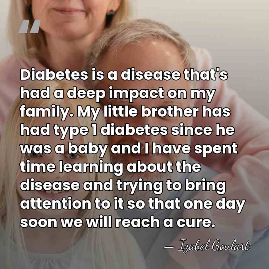 Diabetes is a disease that's had a deep impact on my family.&hellip; - Izabel Goulart