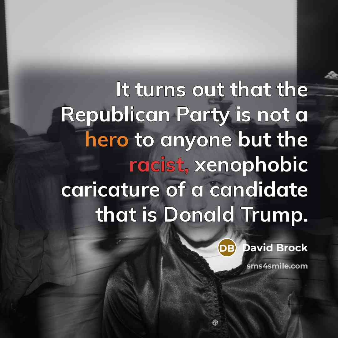 “It turns out that the Republican Party is not a…” quote by David Brock