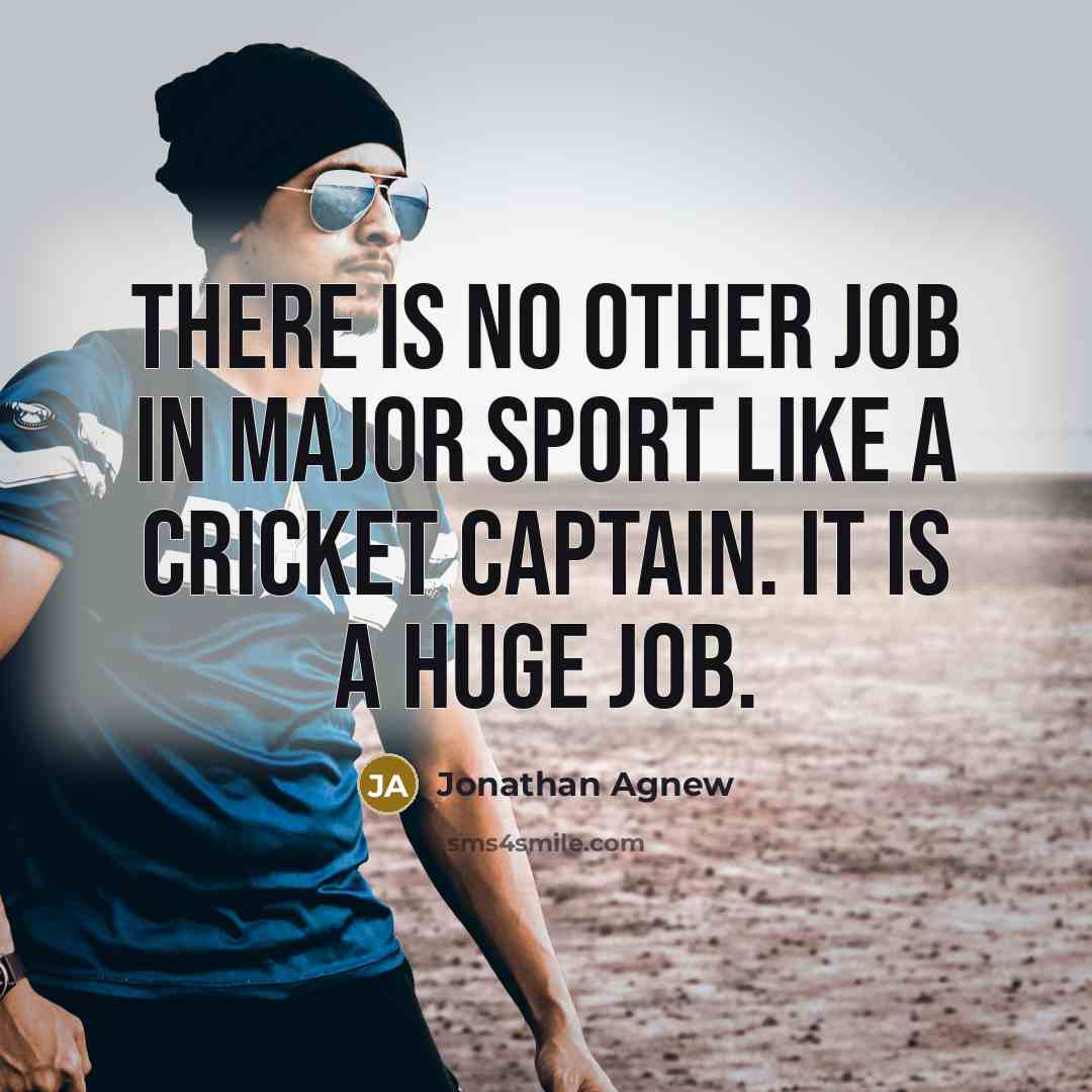 “There is no other job in major sport like a…” quote by Jonathan Agnew