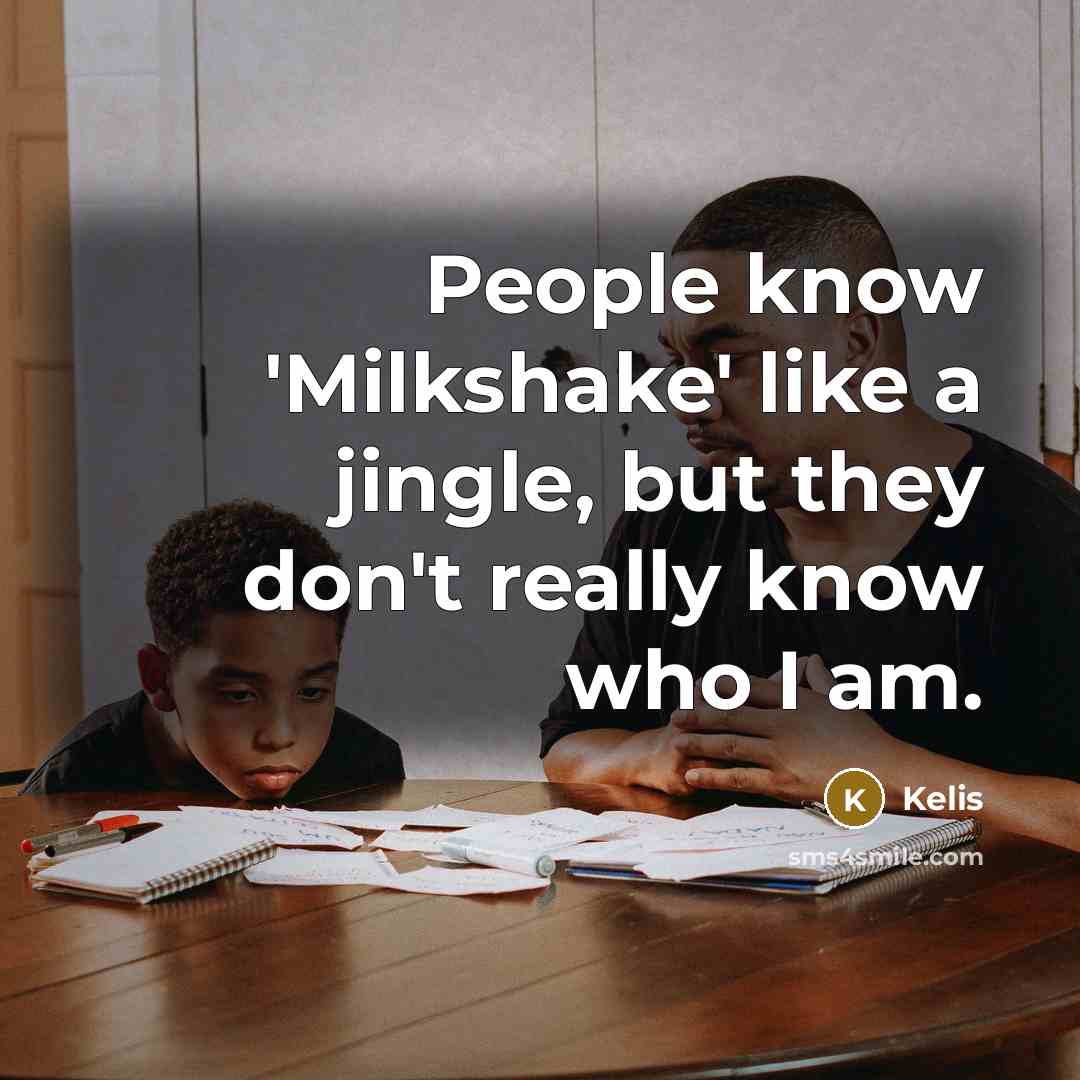 “People know 'Milkshake' like a jingle, but they don't really…” quote by Kelis
