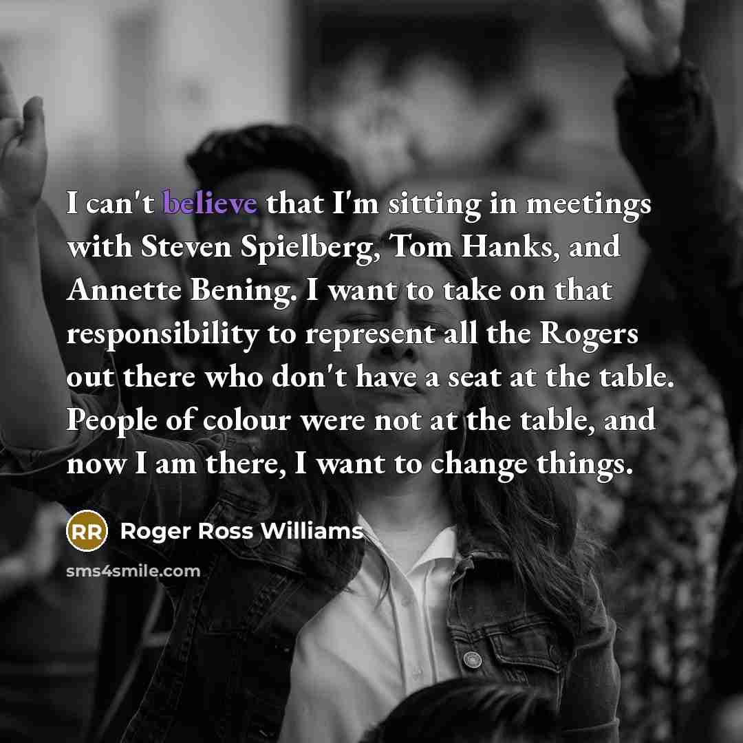 “I can't believe that I'm sitting in meetings with Steven…” quote by Roger Ross Williams