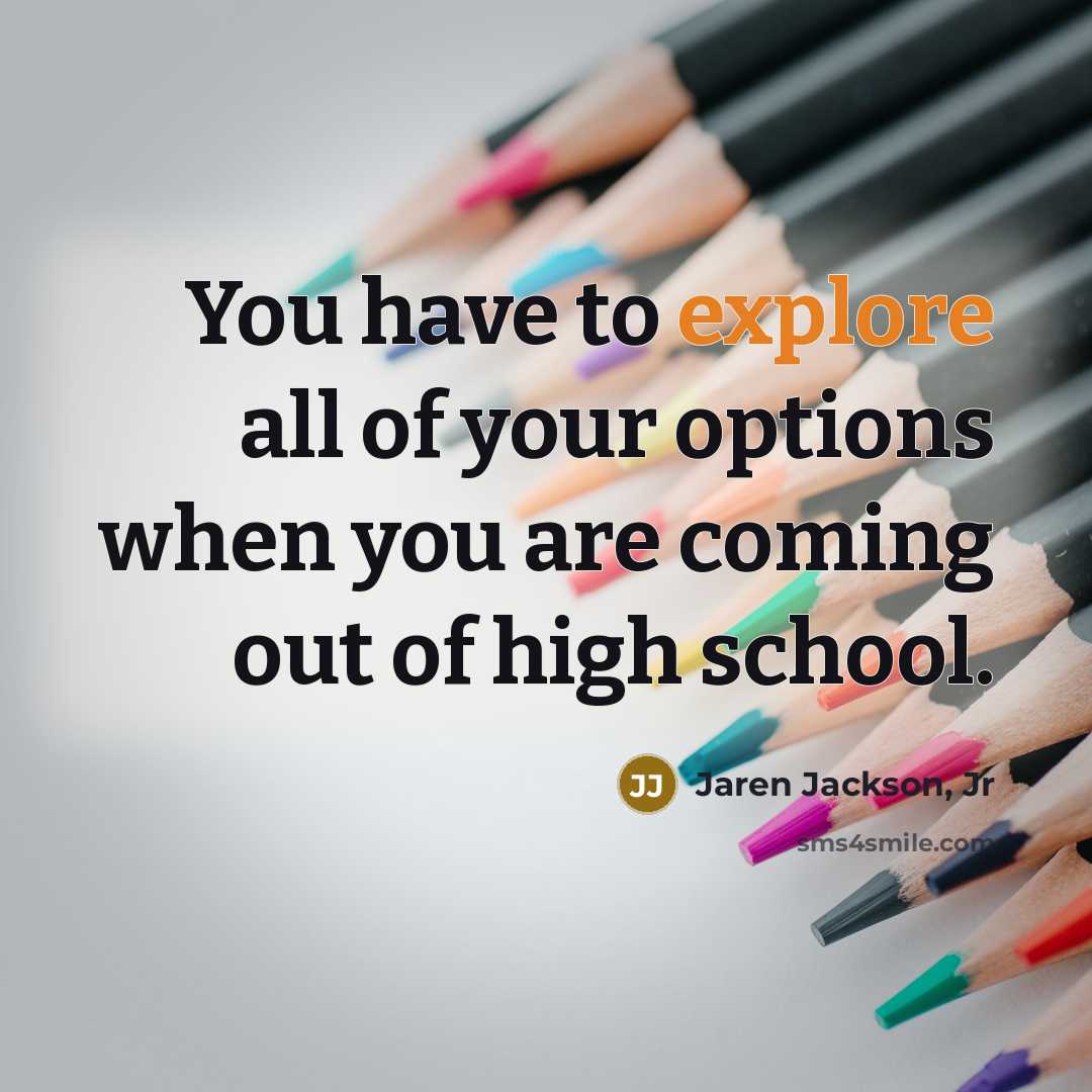 “You have to explore all of your options when you…” quote by Jaren Jackson, Jr