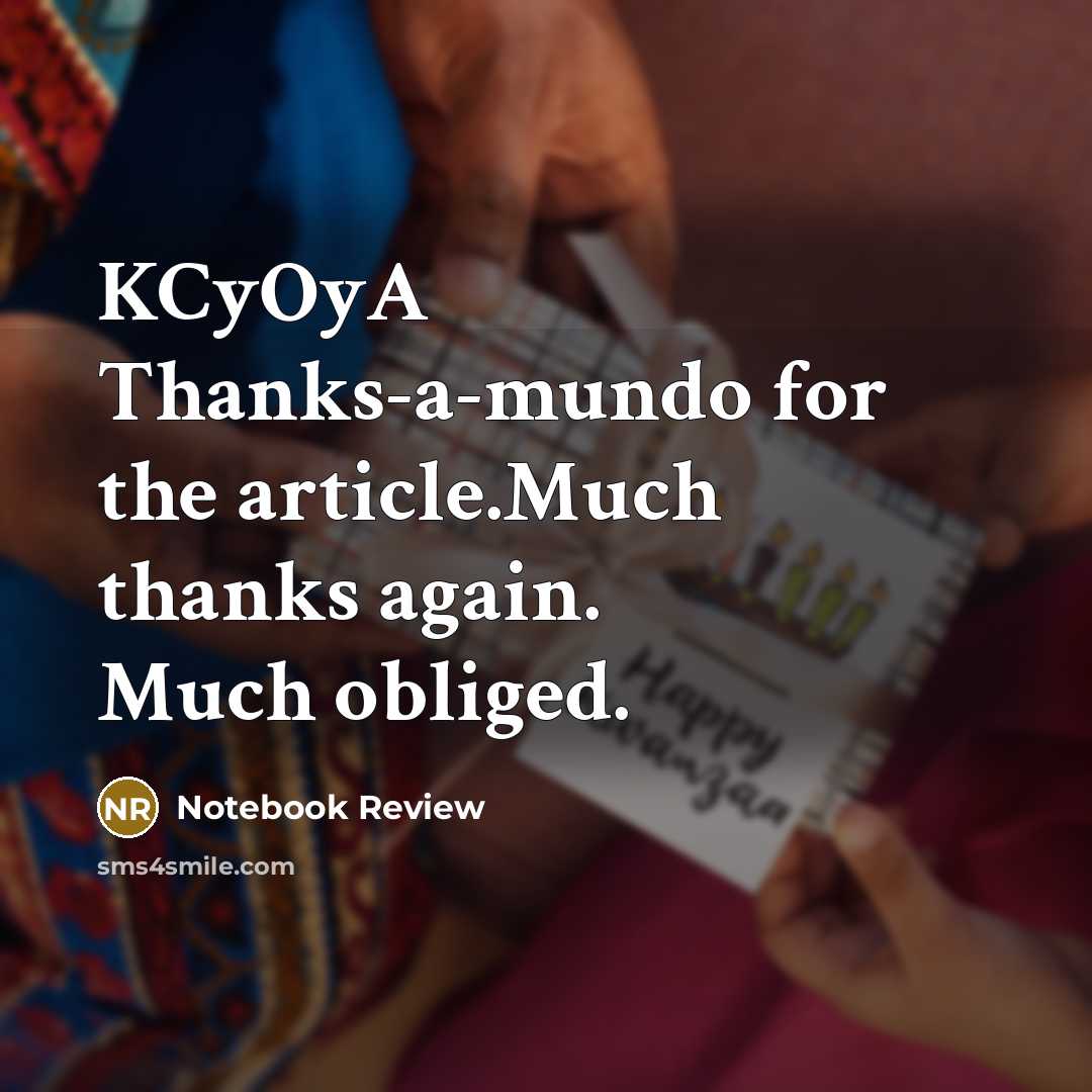“KCyOyA Thanks-a-mundo for the article.Much thanks again. Much obliged.” quote by Notebook Review
