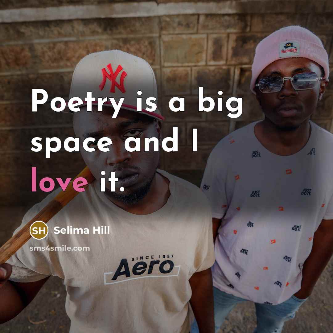 “Poetry is a big space and I love it.…” quote by Selima Hill