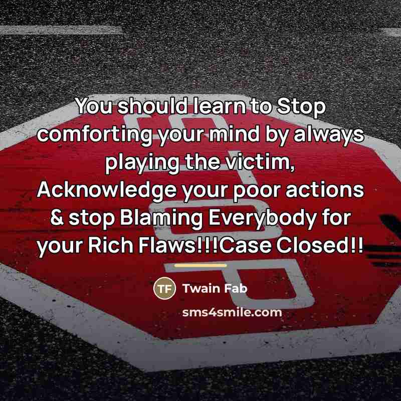 “You should learn to Stop comforting your mind by always…” quote by Twain Fab