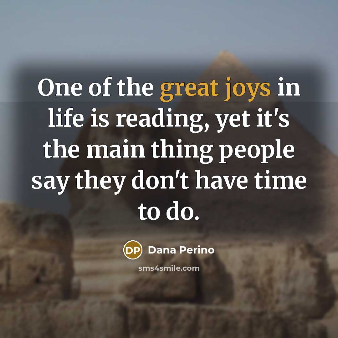 “One of the great joys in life is reading, yet…” quote by Dana Perino