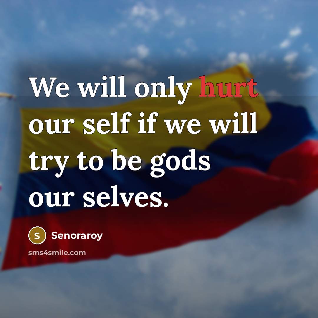 “We will only hurt our self if we will try…” quote by Senoraroy