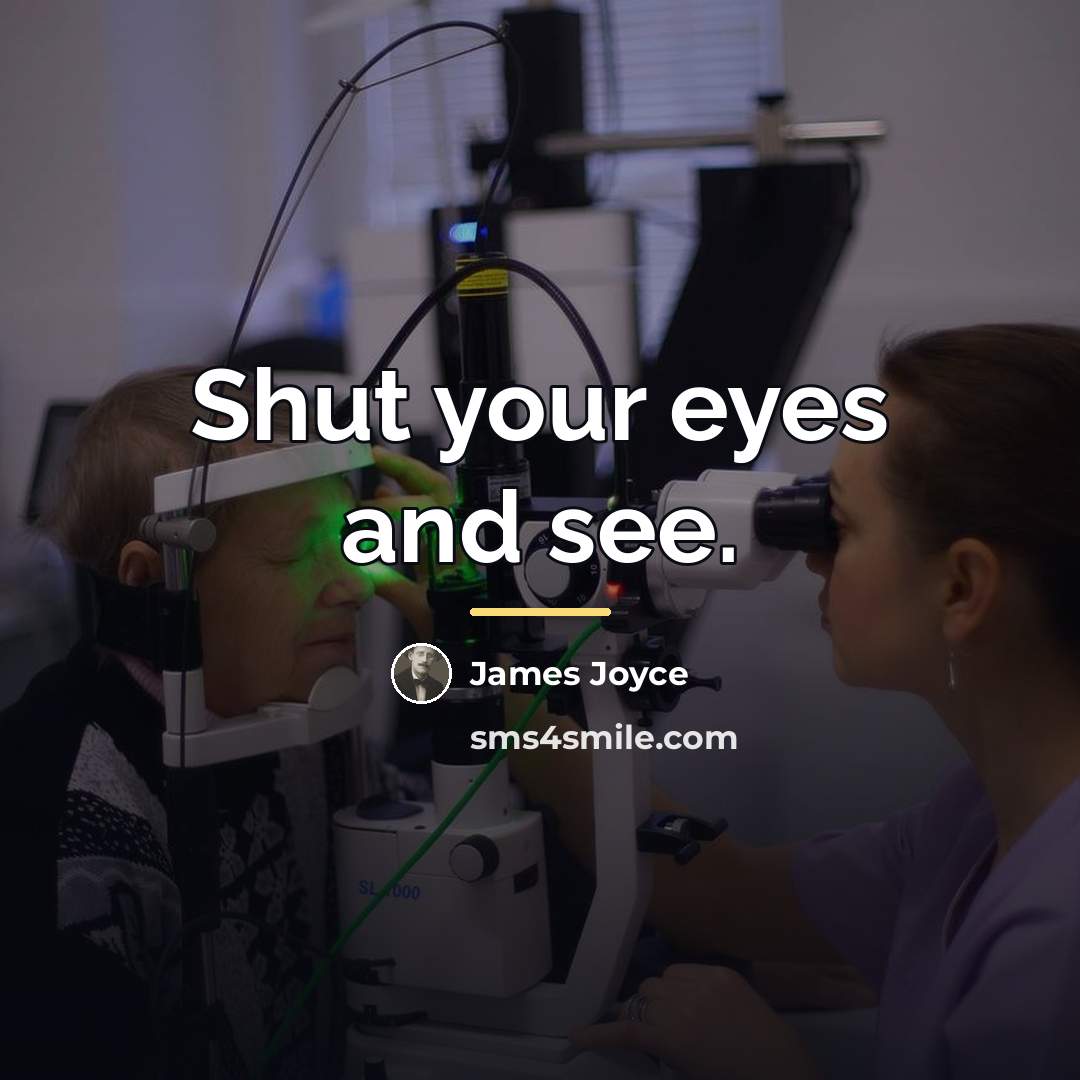 “Shut your eyes and see.…” quote by James Joyce