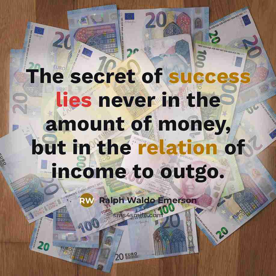 “The secret of success lies never in the amount of…” quote by Ralph Waldo Emerson