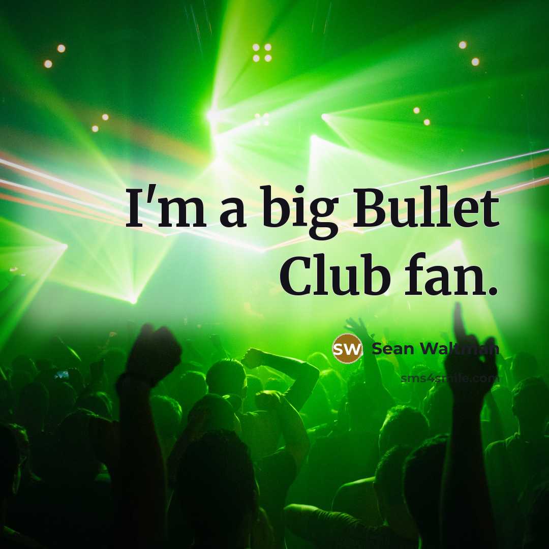 “I'm a big Bullet Club fan.…” quote by Sean Waltman