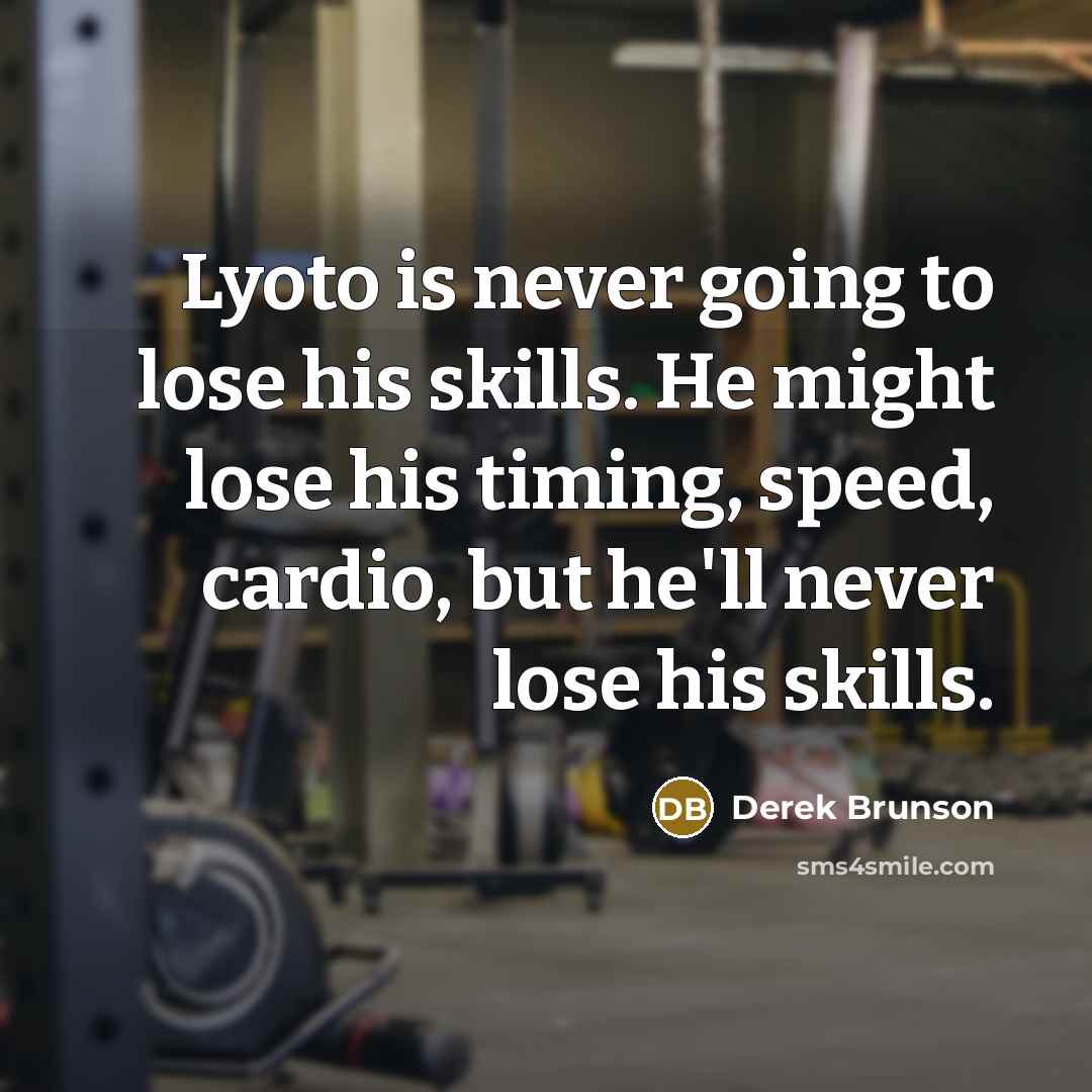 “Lyoto is never going to lose his skills. He might…” quote by Derek Brunson