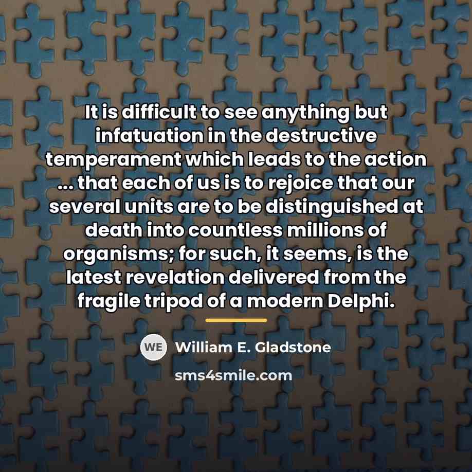 “It is difficult to see anything but infatuation in the…” quote by William E. Gladstone