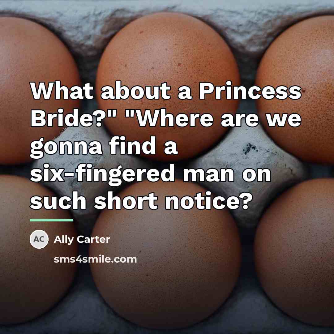 “What about a Princess Bride?" "Where are we gonna find…” quote by Ally Carter