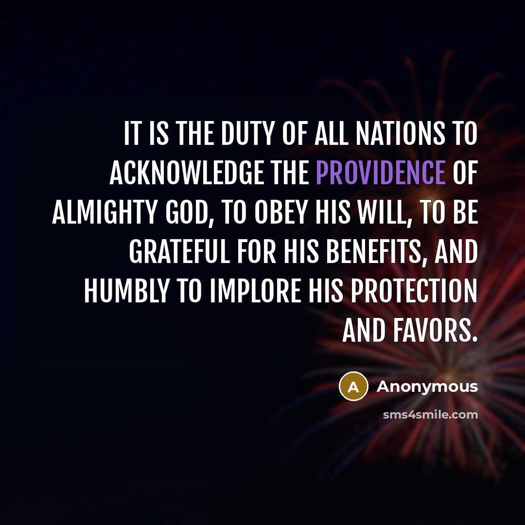 “It is the duty of all Nations to acknowledge the…” quote by Anonymous
