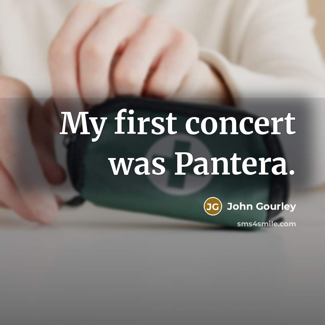 “My first concert was Pantera.…” quote by John Gourley