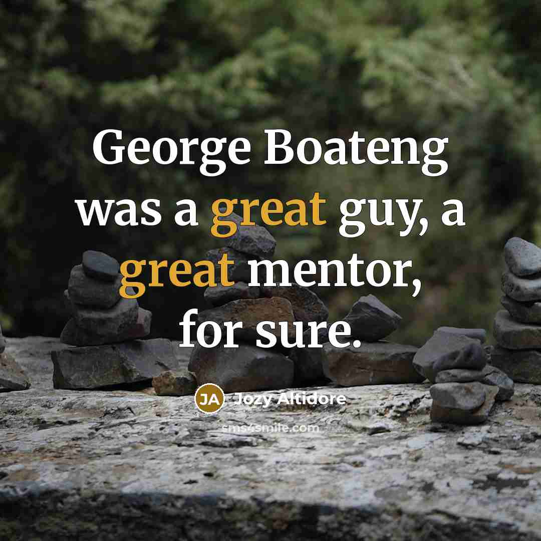 “George Boateng was a great guy, a great mentor, for…” quote by Jozy Altidore