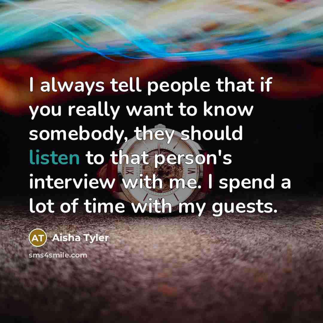 “I always tell people that if you really want to…” quote by Aisha Tyler