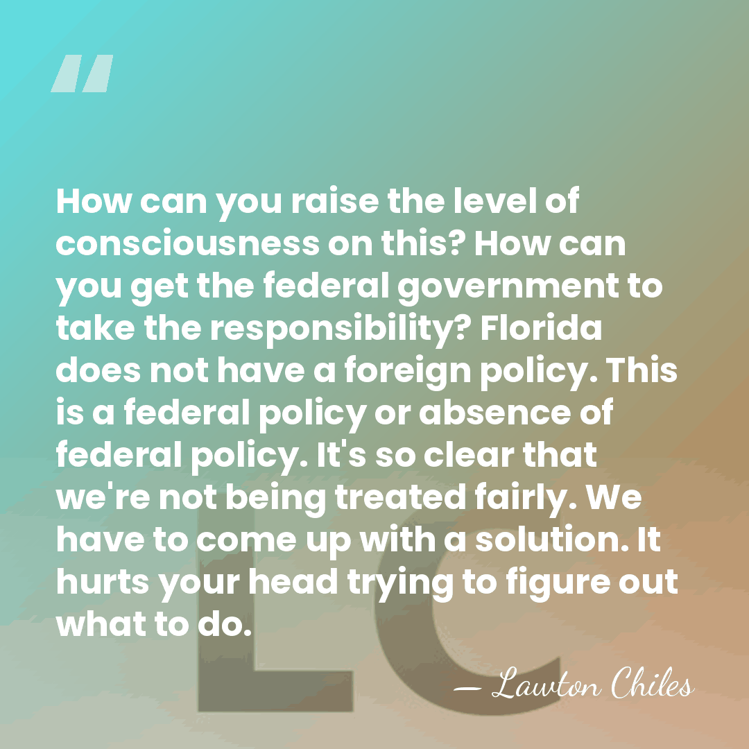 How can you raise the level of consciousness on this? How can&hellip; - Lawton Chiles