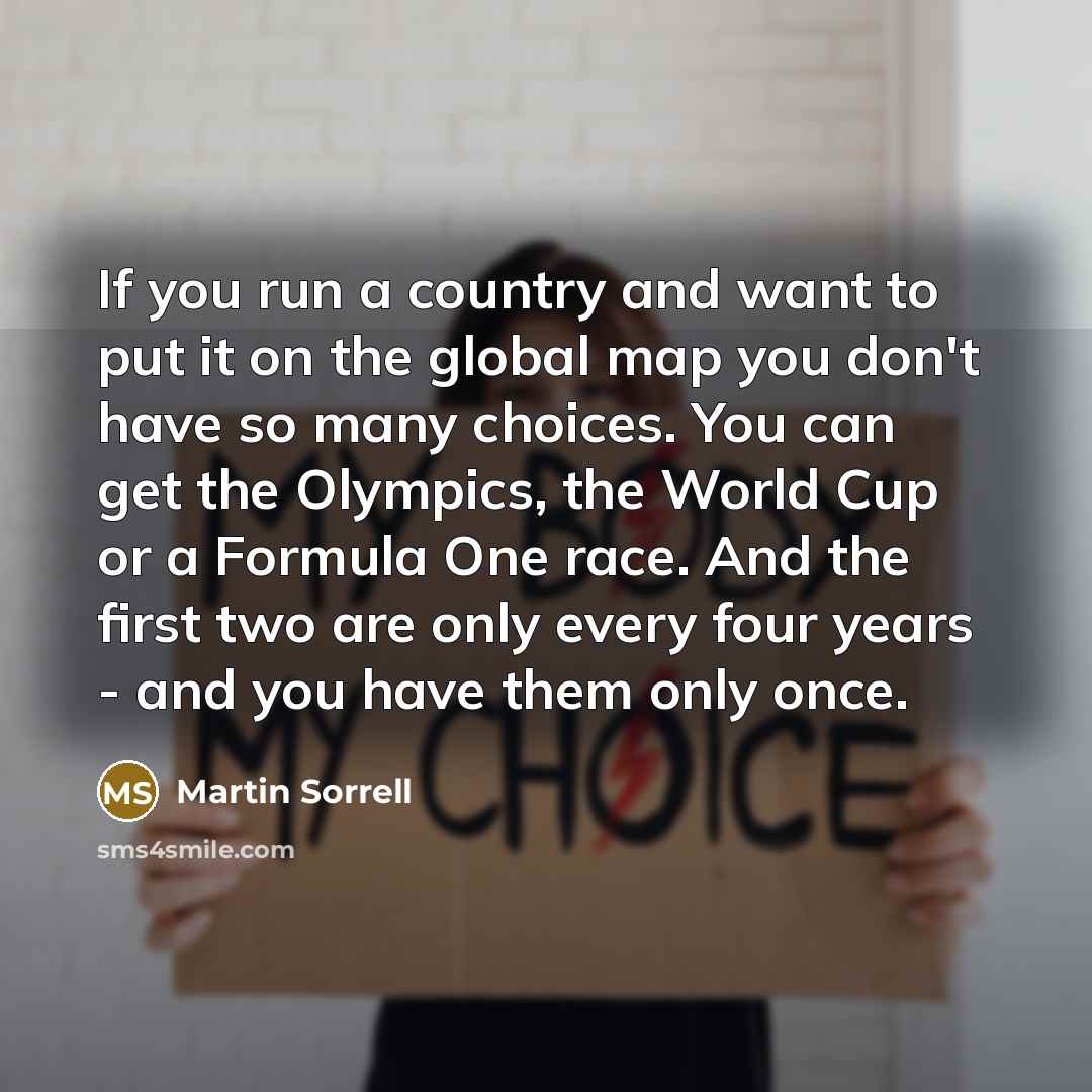 “If you run a country and want to put it…” quote by Martin Sorrell