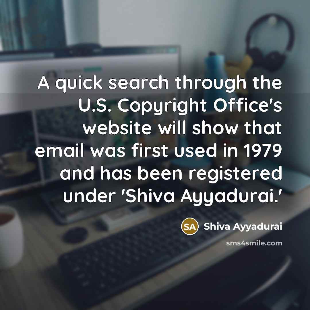 “A quick search through the U.S. Copyright Office's website will…” quote by Shiva Ayyadurai