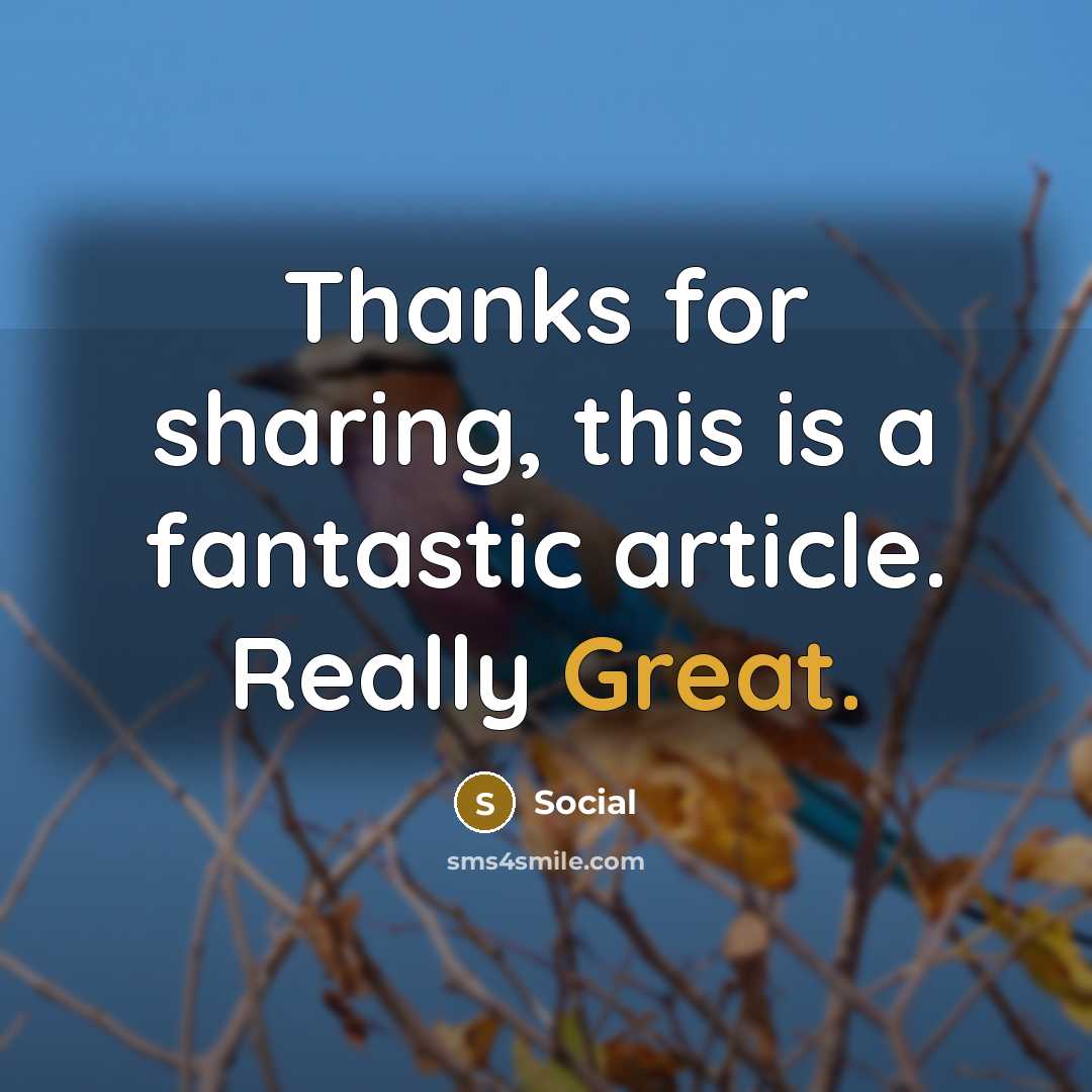 “Thanks for sharing, this is a fantastic article. Really Great.” quote by Social