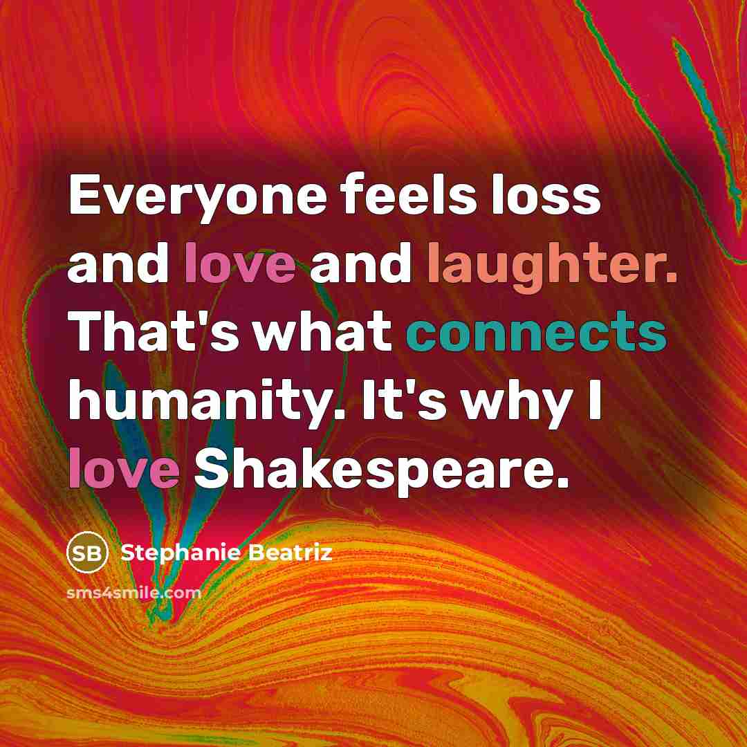 “Everyone feels loss and love and laughter. That's what connects…” quote by Stephanie Beatriz