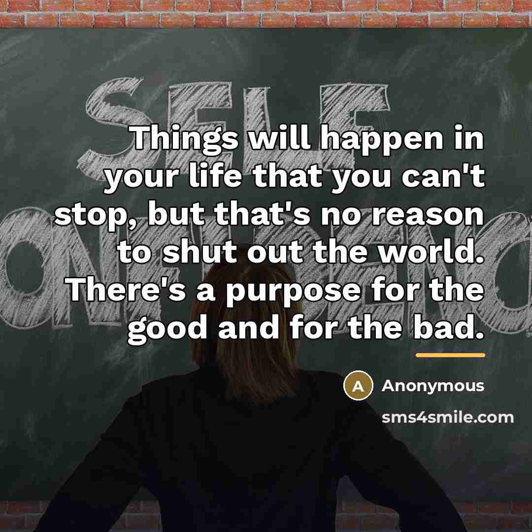 “Things will happen in your life that you can't stop,…” quote by Crazy Pete