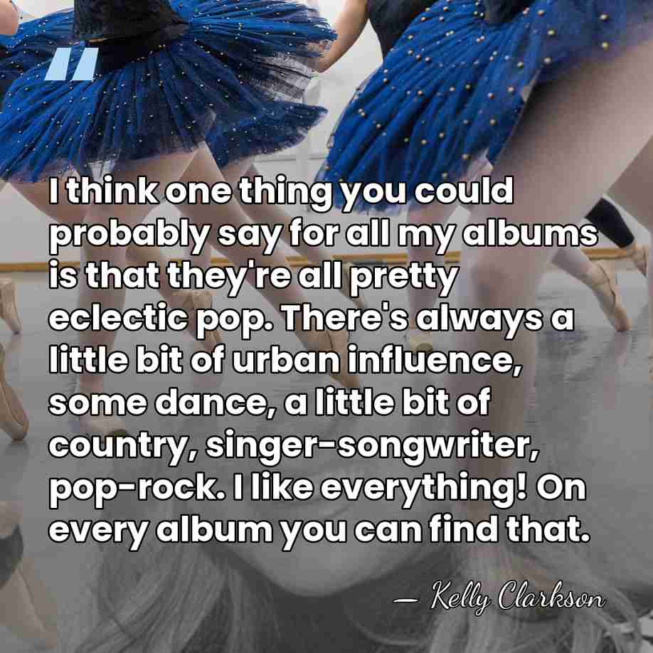 I think one thing you could probably say for all my albums&hellip; - Kelly Clarkson
