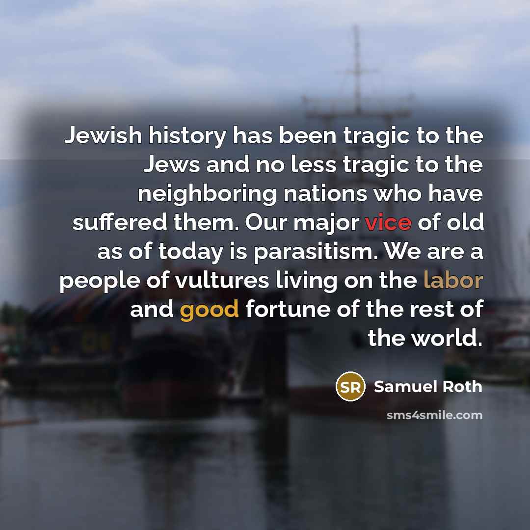 “Jewish history has been tragic to the Jews and no…” quote by Samuel Roth