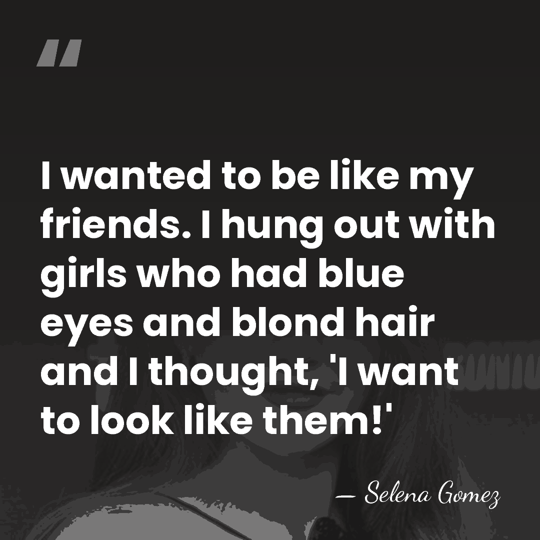 I wanted to be like my friends. I hung out with girls&hellip; - Selena Gomez
