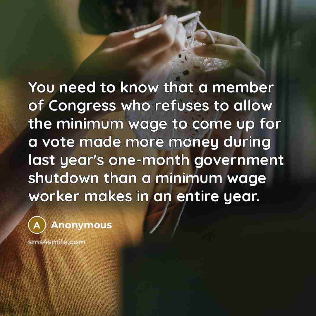 “You need to know that a member of Congress who…” quote by Anonymous